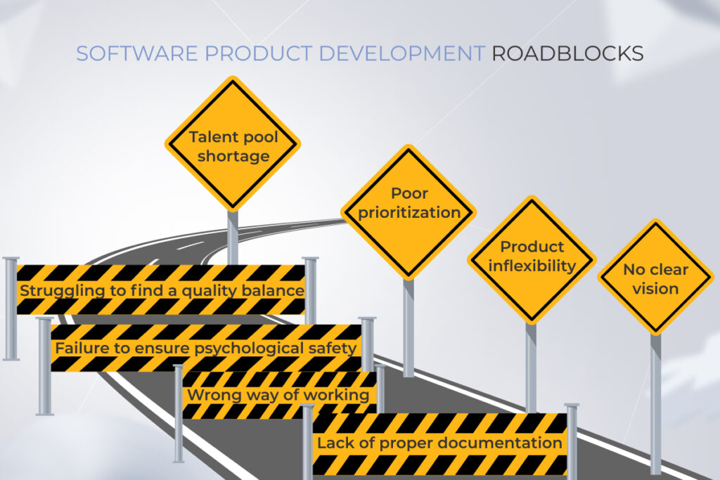 software product development roadblocks