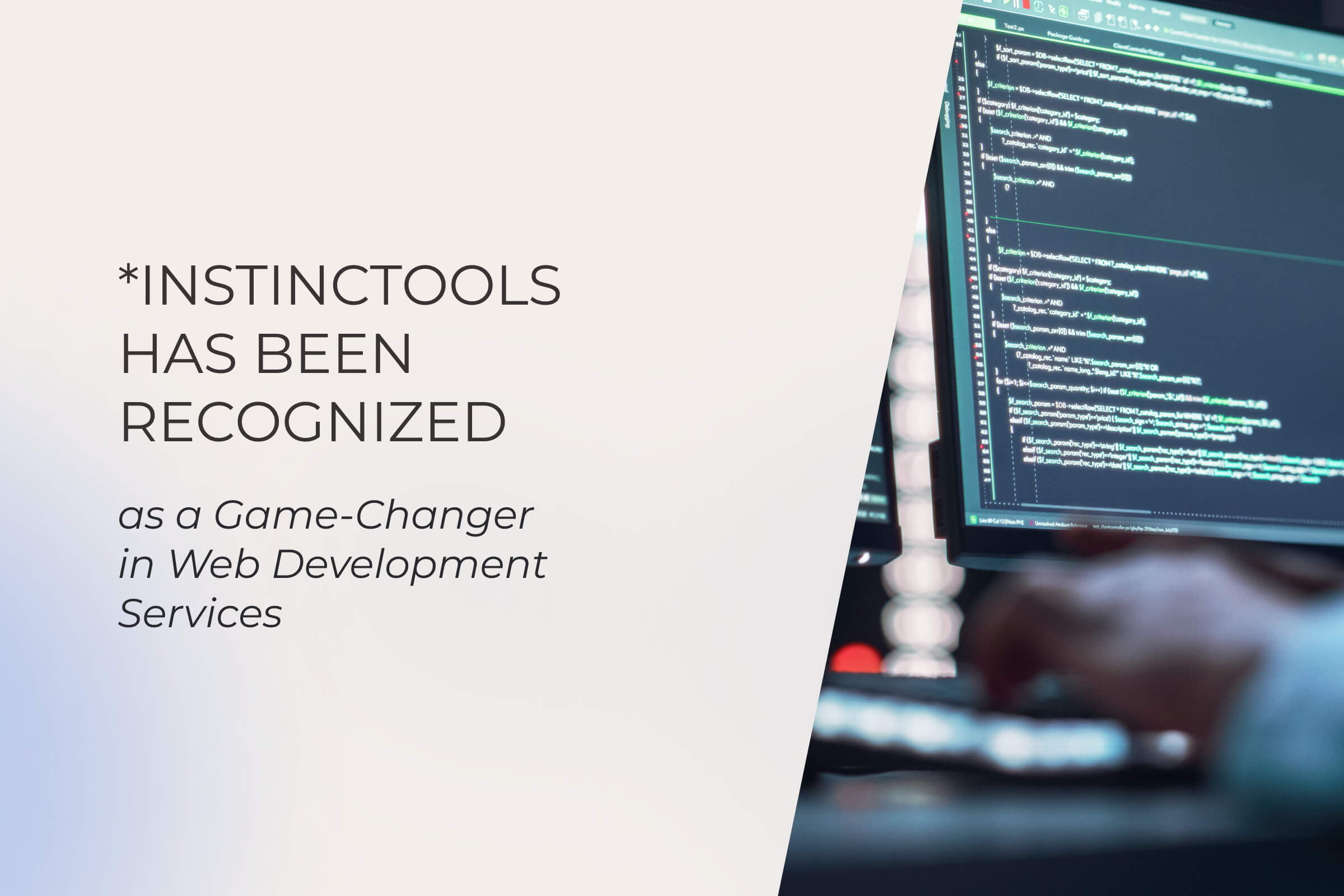 Instinctools Has Been Recognized as a Game-Changer in Web Development Services